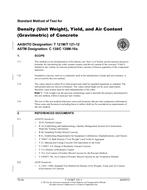 AASHTO T 121M/T 121-12 AASHTO T 121M/T 121-12