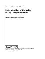 AASHTO TP 117 AASHTO TP 117