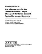 AASHTO R 70M/R 70-16 AASHTO R 70M/R 70-16