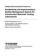 AASHTO R 18-17 AASHTO R 18-17