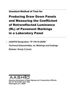 AASHTO TP 130 AASHTO TP 130