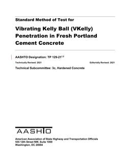 AASHTO TP 129 AASHTO TP 129