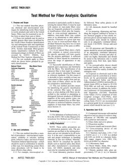 AATCC TM20 AATCC TM20