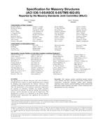 ACI 530/530.1-05 ACI 530/530.1-05