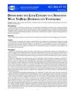 ACI 364.4T-10 ACI 364.4T-10