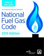 AGA Z223115 / ANSI Z223.1 / NFPA 54 AGA Z223115 / ANSI Z223.1 / NFPA 54