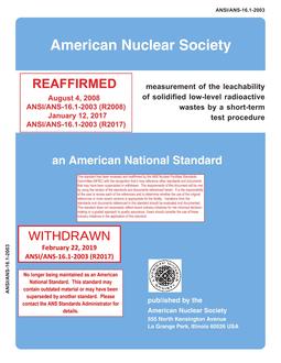 ANS 16.1-2003 (R2017) ANS 16.1-2003 (R2017)
