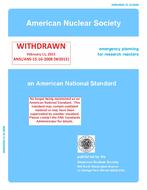 ANS 15.16-2008 (W2015) ANS 15.16-2008 (W2015)