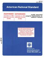 ANS 15.8-1976 (R1986) ANS 15.8-1976 (R1986)