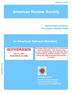 ANS 8.19-1996 ANS 8.19-1996