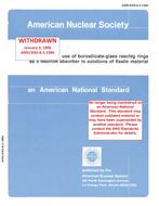 ANS 8.5-1986 ANS 8.5-1986