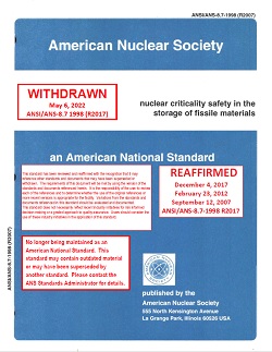 ANS 8.7-1998 (R2017) ANS 8.7-1998 (R2017)
