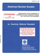 ANS 16.1-1986 ANS 16.1-1986