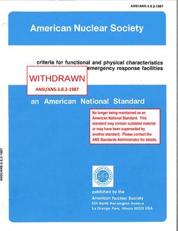 ANS 3.8.2-1987 ANS 3.8.2-1987