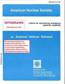 ANS 3.8.4-1987 ANS 3.8.4-1987