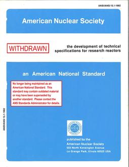 ANS 15.1-1982 ANS 15.1-1982