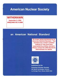 ANS 59.3-1984 (W1994) ANS 59.3-1984 (W1994)