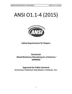 ANSI O1.1-4