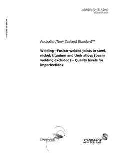 AS/NZS ISO 5817 AS/NZS ISO 5817