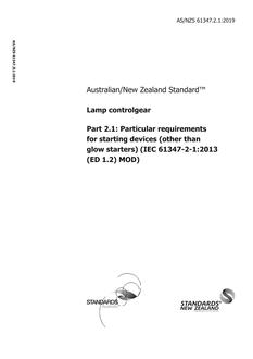 AS/NZS 61347.2.1 AS/NZS 61347.2.1