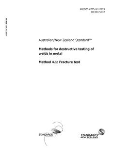 AS/NZS 2205.4.1 AS/NZS 2205.4.1