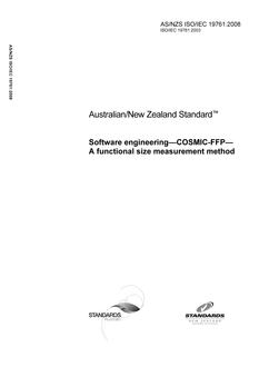 AS/NZS ISO/IEC 19761:2008 AS/NZS ISO/IEC 19761:2008