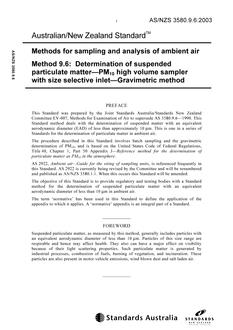 AS/NZS 3580.9.6:2003 AS/NZS 3580.9.6:2003