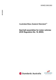 AS/NZS 2596:2003 AS/NZS 2596:2003