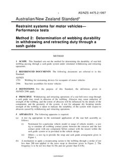 AS/NZS 4475.2 AS/NZS 4475.2