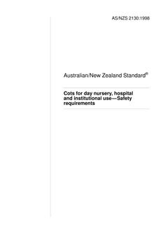 AS/NZS 2130 AS/NZS 2130