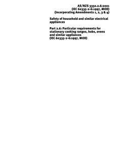 AS/NZS 3350.2.6:2001 AS/NZS 3350.2.6:2001