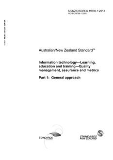 AS/NZS ISO/IEC 19796.1 AS/NZS ISO/IEC 19796.1