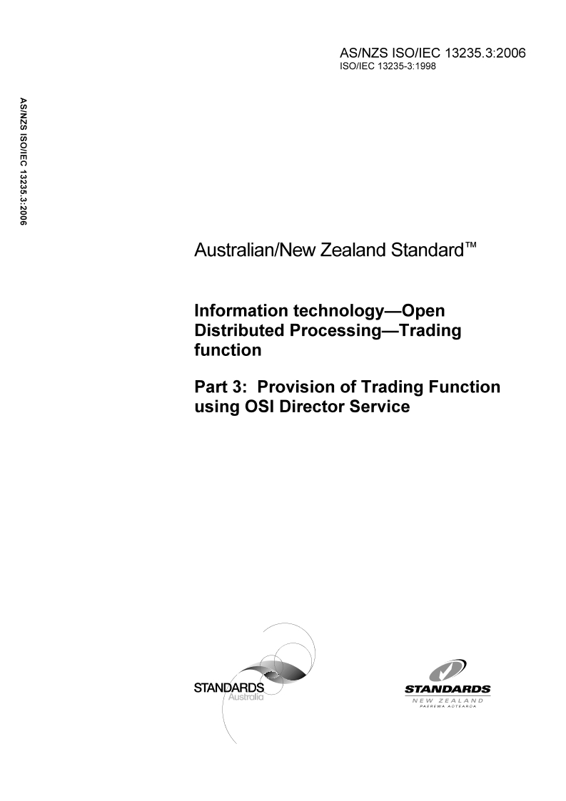 AS/NZS ISO/IEC 13235.3 AS/NZS ISO/IEC 13235.3