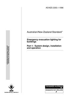 AS/NZS 2293.1:1998 AS/NZS 2293.1:1998