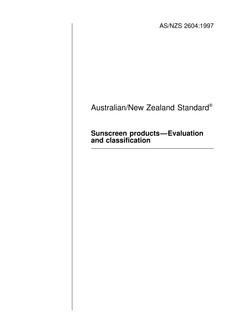 AS/NZS 2604:1997 AS/NZS 2604:1997