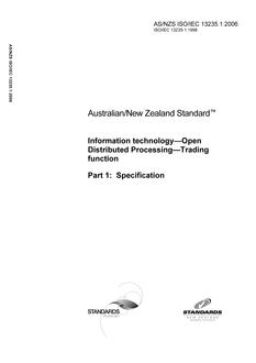 AS/NZS ISO/IEC 13235.1 AS/NZS ISO/IEC 13235.1
