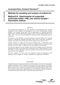 AS/NZS 3580.9.9:2006 AS/NZS 3580.9.9:2006
