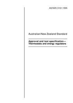 AS/NZS 3161:1995 AS/NZS 3161:1995