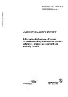 AS/NZS ISO/IEC 33004 AS/NZS ISO/IEC 33004