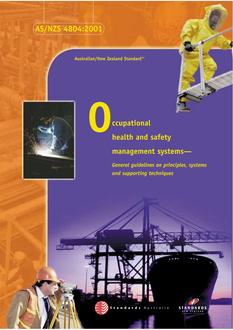 AS/NZS 4804 AS/NZS 4804