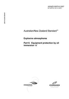 AS/NZS 60079.6:2007 AS/NZS 60079.6:2007