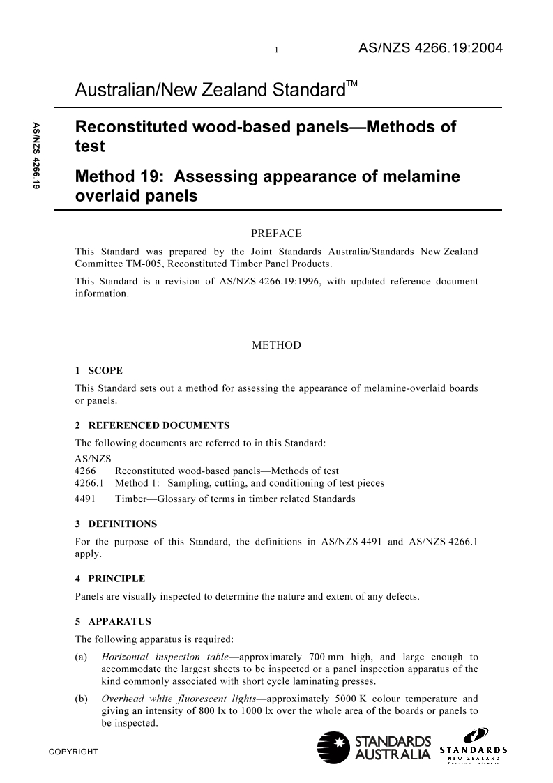 AS/NZS 4266.19:2004 AS/NZS 4266.19:2004