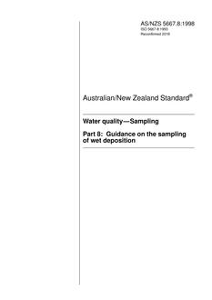 AS/NZS 5667.8 AS/NZS 5667.8