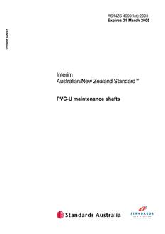 AS/NZS 4999(INT):2003 AS/NZS 4999(INT):2003