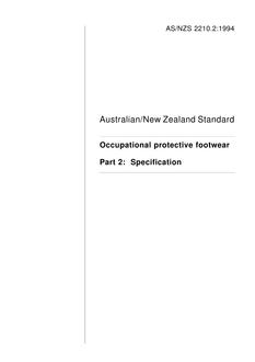 AS/NZS 2210.2:1994 AS/NZS 2210.2:1994