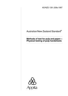 AS/NZS 1301.208S:1997 AS/NZS 1301.208S:1997