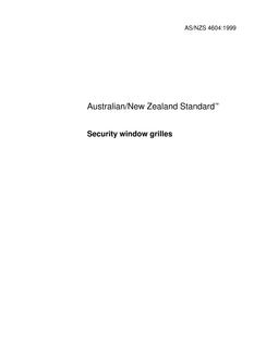 AS/NZS 4604:1999 AS/NZS 4604:1999