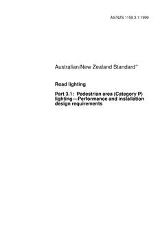 AS/NZS 1158.3.1:1999 AS/NZS 1158.3.1:1999