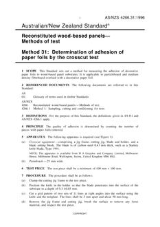 AS/NZS 4266.31:1996 AS/NZS 4266.31:1996