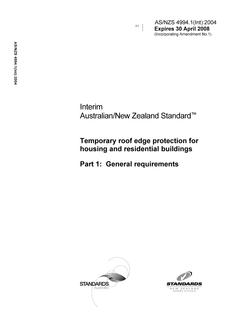AS/NZS 4994.1(INT):2004 AS/NZS 4994.1(INT):2004